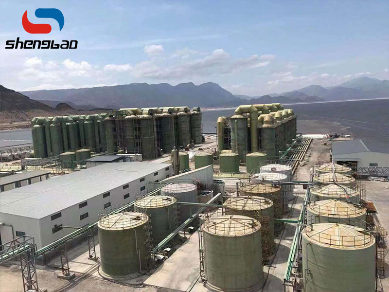 Ubo Holding Laos fiberglass tank absorption tower project