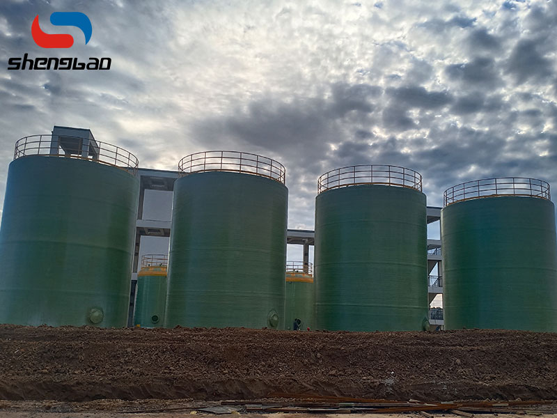 Shandong Xinbang new material 2000 cubic glass fiber reinforced plastic storage tank project